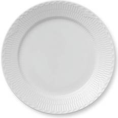 Royal Copenhagen Hvid Helblonde Flat tallrik 27cm