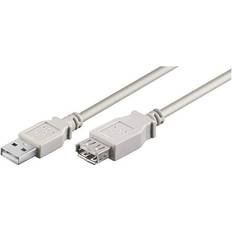 USB A-USB A - USB-kabel - Vita Kablar Goobay USB A - USB A M-F 2.0 0.6m