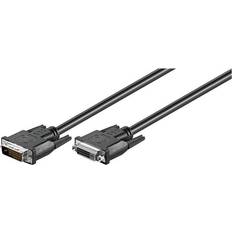 Dvi d full hd kabel dual link Goobay DVI-D - DVI-D Dual Link M-F 2m