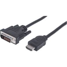 Hdmi dvi 24+1 Manhattan HDMI - DVI-D Dual Link 1.8m