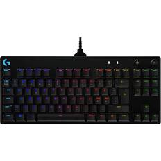 Logitech Clavier De Jeu Mécanique G Pro USB Backlit USB Pan Nordic Commutateur GX Blue Clicky Noir