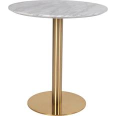 Messing Spiseborde House Nordic Bolzano White/Brass Spisebord 70x70cm