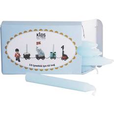 Birthday Candles Light Blue 10-pack