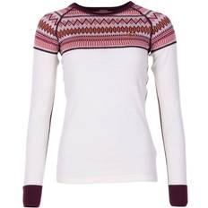 Skiing - White Base Layer Tops Kari Traa Lokke Long Sleeve - Nwhite