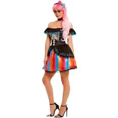 Kostumer Smiffys Day of the Dead Senorita Ombre Costume Black