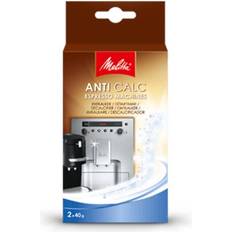 Blanc Filtres à café Melitta Détartrant Anti Calc Expresso Machines Poudre 2 x 40 g