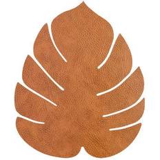 Lind DNA Monstera Leaf Place Mat Black, Orange, Gold, Yellow, Green, Red (26x22cm)