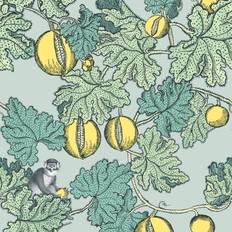 Cole & Son Tapete Frutto Proibito von Seafoam Lemon turchese