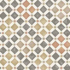 Cole & Son Tapete Zellige von Spice Charcoal beige