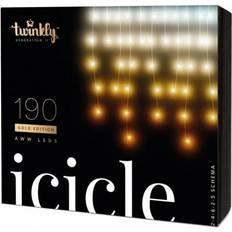 Varme hvide Lyskæder Twinkly Icicle White Lyskæde 190 Pærer