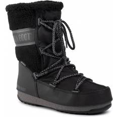 Syntetisk Støvler & Boots Moon Boot Monaco Wool Mid WP - Black