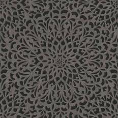 Cole & Son Gittertapete Medina von Pewter Charcoal brun