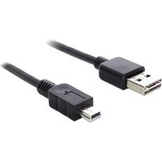 DeLock Reversible USB A - USB Mini-B 2.0 5m