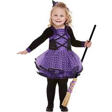 Kostumer Smiffys Toddler Pretty Star Witch Costume Purple