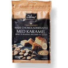 Hvid Chokolade Knapper med Karamel 115g