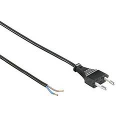 Cavi Elettrici Goobay Kabel mit Eurostecker zum Konfektionieren, 1,5 m, Schwarz