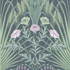 Cole & Son Tapete Bluebell von and Green and Charcoal grün