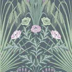 Cole & Son Tapete Bluebell von and Green and Charcoal verde