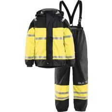 Black Rain Sets Children's Clothing Blåkläder Rain Set - Black/Yellow (48602003)