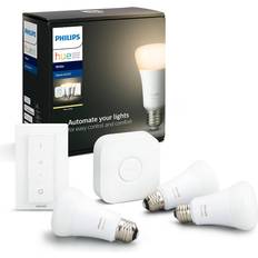 Philips hue e27 globe Philips Hue White 9,5 W E27 3 per start-set