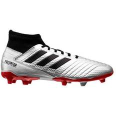 adidas Predator 19.3 FG M - Silver Met/Core Black/Hi-Res Red