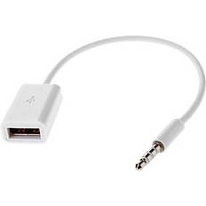 3,5 mm - USB-kabel Kabler MicroSpareparts USB A-3.5mm M-F