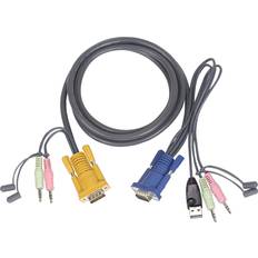 IOGEAR VGA/2x3.5mm-VGA/USB A/2x3.5mm 1.2m