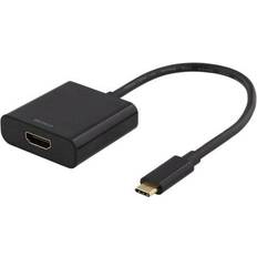 Deltaco USB C-HDMI M-F 0.2m