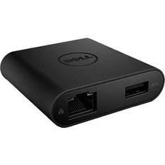 USB C-HDMI/VGA/RJ45/USB A M-F Adapter