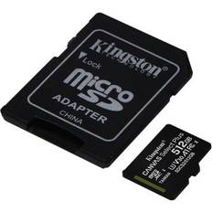 512 GB Tarjetas de memoria Kingston Canvas Select Plus microSDXC Class 10 UHS-I U3 V30 A1 100/85MB/s 512GB +Adapter