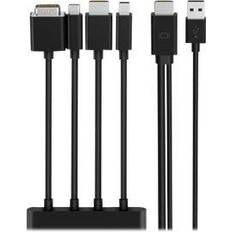 Belkin USB A/HDMI-VGA/USB C/HDMI/DisplayPort Mini 2.4m