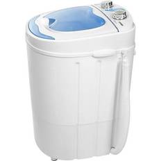 40 cm - Chargement par le haut Lave-linge Mesko MS8053 Portable Mini Machine À Laver Camping Caravane 3Kg Spin Sèche-linge 580W Blanc/Bleu