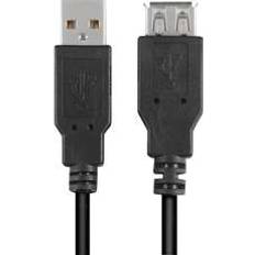 Sharkoon USB A - USB A M-F 2.0 3m