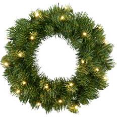 Warmweiß Weihnachtsleuchten Star Trading Wreath Alaska Weihnachtsleuchte 38cm