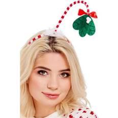 Smiffys Mistletoe Kisses Headband Red & White