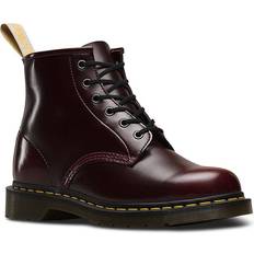 Synthetic - Unisex Chelsea Boots Dr. Martens Vegan 2976 - Cherry Red Oxford Rub Off