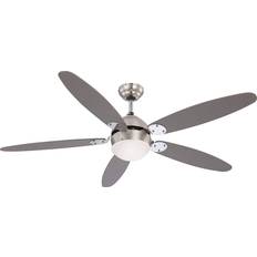 Globo Azura Ventilator Chrom Nickel Matt 1xE14