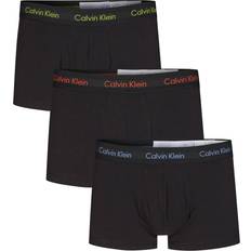 Calvin Klein Cotton Stretch Low Rise Trunks 3-pack - Black