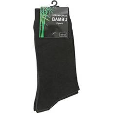 Bamboo 2-Pack Stocking Socks Unisex - Black