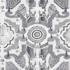 Cole & Son Garten Tapete Topiary von and Grey grau