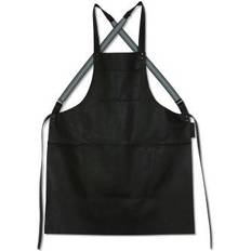 Dutchdeluxes Suspender Apron Black (77x65cm)