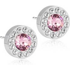 Blomdahl halo Blomdahl Brilliance Halo Earrings - Silver/Light Rose