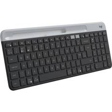 Logitech Slim Multi-Device Keyboard K580 RF Wireless + Bluetooth Danés Finlandés Noruego Sueco Grafito