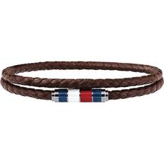 Brown - Men Bracelets Tommy Hilfiger Double Wrap Bracelet - Brown