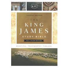 Religion & Philosophy Books KJV, The King James Study Bible, Cloth over Board, Red Letter, Full-Color Edition (Hardcover, 2017)