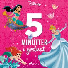 Disney prinsesser bog Fem minutter i godnat - Disney-prinsesser (Lydbog, MP3, 2020)