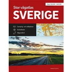 Sverige vägatlas Stor Vägatlas Sverige: Vägatlas i stort format, skala 1:250000-1:400000 (Spiral)