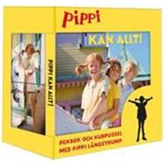 Kubpussel Pippi kan allt: pekbok och kubpussel (Board book)