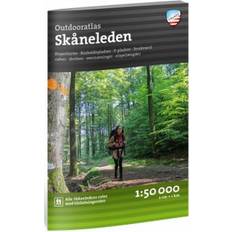 Calazo Skåneleden Outdooratlas: alle Skåneledens ruter med tilslutningsruter (Hæftet, 2019)