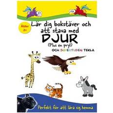 Lär dig bokstäver Lär dig bokstäver och att stava med Djur och Supertuben Tekla: (plus en pr (Häftad)
